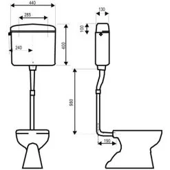 Réservoir REGI SUPER Simple Débit Interrompable - Semi-haut - Regiplast 5 Réservoir REGI SUPER Simple Débit Interrompable - Semi-haut - Regiplast -REGIPLAST Soldes 1008342 3
