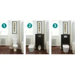 Panneau WC QR-BOX Blanc Suspendu - Sans Cuvette - Regiplast -REGIPLAST Soldes 1008347 3