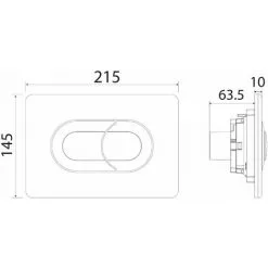 REGIPLAST Plaque De Commande « SALINA » Chromée Régiplast -REGIPLAST Soldes 1151694 3