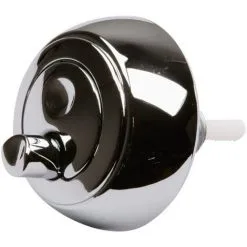 Bouton Poussoir Double Débit - Pour Mécanisme De Chasse Mécad'Or 4000 Et 6000 Regiplast, Bouton Poussoir Double Débit