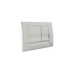 Regiplast Plaque De Commande Double Debit Blanche