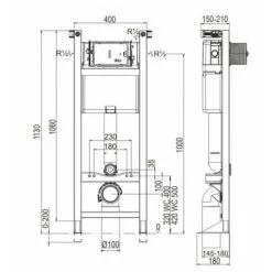 REGIPLAST Pack WC Bâti-support Evo + Cuvette Sans Bride KELOS Blanc + Plaque Blanche -REGIPLAST Soldes 14984149 4