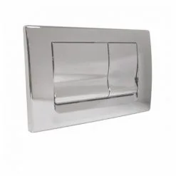 REGIPLAST Plaque RIA Double Débit Chromée