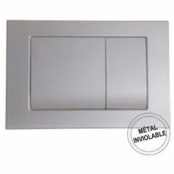 REGIPLAST Plaque Métal - Anti Vandalisme Chromée Mate