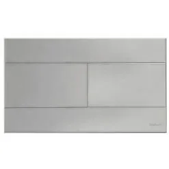 REGIPLAST Plaque CASINO Double Débit Chromée Mate