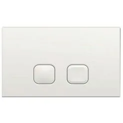 REGIPLAST Plaque De Commande PLAIN 3/6L Blanche