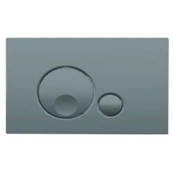 REGIPLAST Plaque De Commande GLOBE 3/6L Chromée Mate