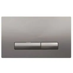 REGIPLAST Plaque De Commande GLAM 3/6L Chromée Mate