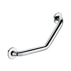 REGIPLAST Barre D'appui Coudée En Inox Poli Brillant Ø 32 Mm L220x220mm