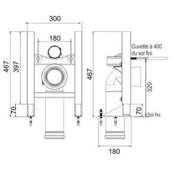 REGIPLAST Bâti-support Autoportant POUR CUVETTE SUSPENDUE - Fixation Au Sol (réf.33000) 5 REGIPLAST Bâti-support Autoportant POUR CUVETTE SUSPENDUE - Fixation Au Sol (réf.33000) -REGIPLAST Soldes 15589797 3