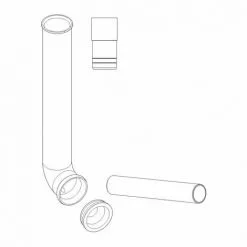 REGIPLAST Tube De Chasse à Encastrer Pour Réservoir EUROPA Réf 800