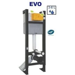 REGIPLAST Bâti EVO NF Autoportant Avec Plaque De Commande Blanche 3/6L Globe