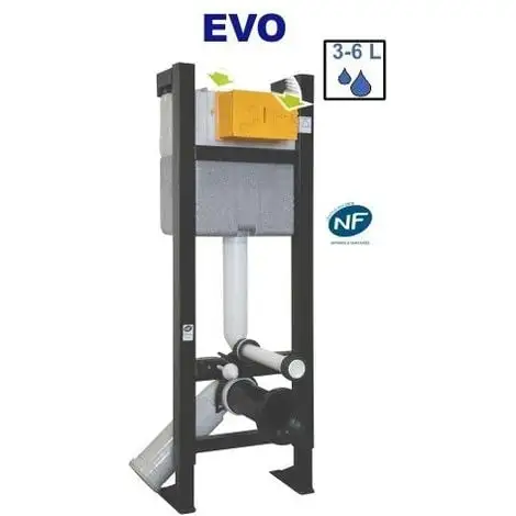 REGIPLAST Bâti EVO NF Autoportant Avec Plaque De Commande Blanche 3/6L Globe 1 REGIPLAST Bâti EVO NF Autoportant Avec Plaque De Commande Blanche 3/6L Globe