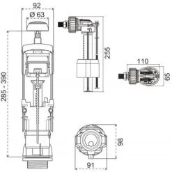 REGIPLAST Ensemble De Chasse MécadOr 3/6L Avec Adaptateur Multimarques Et Robinet Flotteur Latéral -REGIPLAST Soldes 24385595 3