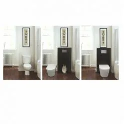 REGIPLAST Module Sanitaire à Commande Mécanique Noir Pour Cuvette Sol -REGIPLAST Soldes 40192298 3