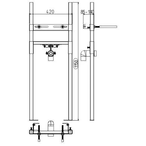 REGIPLAST Bâti-support Mural - Fixations Sur Mur Porteur 2 REGIPLAST Bâti-support Mural - Fixations Sur Mur Porteur – Image 2