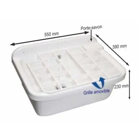 REGIPLAST Bac à Laver Synthétique Sans Grille 2 REGIPLAST Bac à Laver Synthétique Sans Grille – Image 2