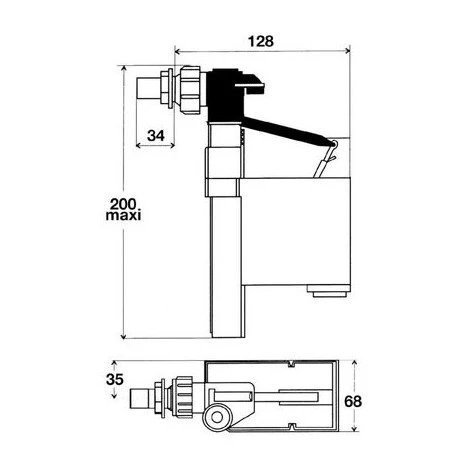 Robinet Flotteur Hydraulique 0250 Regiplast, 0250, Robinet Flotteur 2 Robinet Flotteur Hydraulique 0250 Regiplast, 0250, Robinet Flotteur – Image 2