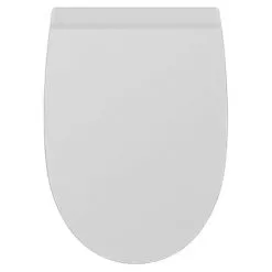 Abattant Slim Blanc "B18" En Duroplast, Déclipsable à Frein De Chute - Regiplast