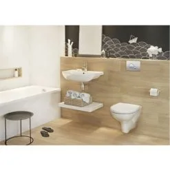 Cuvette Suspendue Sans Bride Avec Abattant Frein De Chute - Regiplast -REGIPLAST Soldes 46456917 4