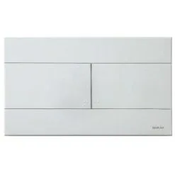 Plaque De Commande 3/6L CASINO Mécanique Double Chasse - Blanche - Regiplast