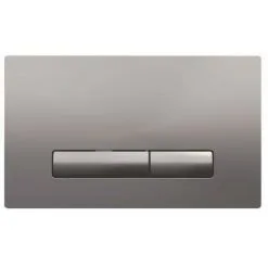 Plaque De Commande 3/6L OLIPURE Mécanique Double Chasse - Chromée Mate - Regiplast