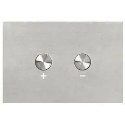 Plaque De Commande 3/6L BLINK Pneumatique Double Chasse - Inox Brossé - Regiplast