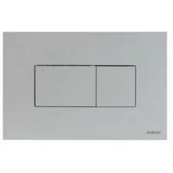 Plaque De Commande 3/6L KARISMA Pneumatique Double Chasse - Blanche - Regiplast