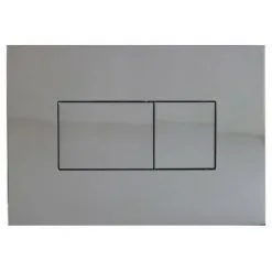 REGIPLAST Soldes 11 Plaque De Commande 3/6L KARISMA Pneumatique Double Chasse - Chromée - Regiplast