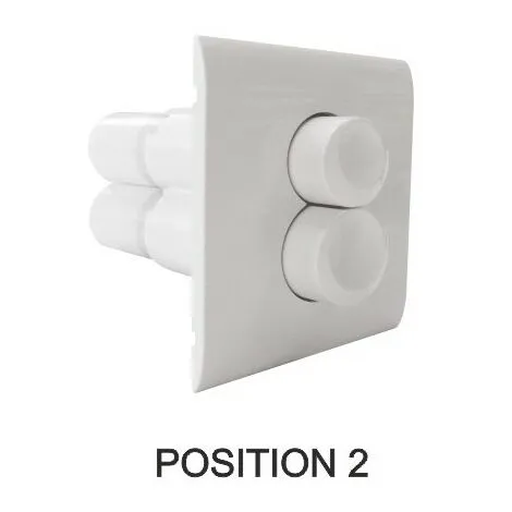 Poussoir De Commande 3/6L 1621 Pneumatique Double Chasse - Chromée - Regiplast 4 Poussoir De Commande 3/6L 1621 Pneumatique Double Chasse - Chromée - Regiplast – Image 4