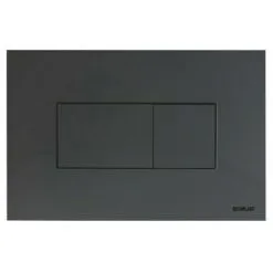 Plaque De Commande 3/6L KARISMA Pneumatique Double Chasse - Noire Soft - Regiplast