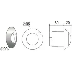 Poussoir De Commande Pneumatique Simple Débit à Encastrer - Blanc - Regiplast -REGIPLAST Soldes 51907619 4