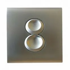 Poussoir De Commande 3/6L 1621 Pneumatique Double Chasse - Chromée Mate - Regiplast