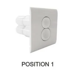 Poussoir De Commande 3/6L 1621 Pneumatique Double Chasse - Chromée Mate - Regiplast -REGIPLAST Soldes 51907638 3