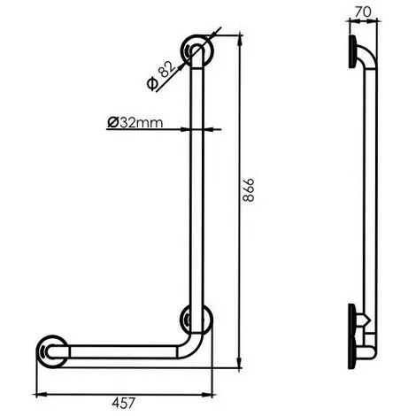 REGIPLAST BARRE D'APPUI À ANGLE 90º 2 REGIPLAST BARRE D'APPUI À ANGLE 90º – Image 2