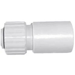 REGIPLAST Raccord Femelle à Coller Sur PVC Pour Tuyau Flexible - Blanc