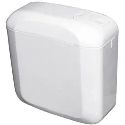 REGIPLAST Réservoir Attenant Double Touche BiFlo 150 Blanc - Blanc