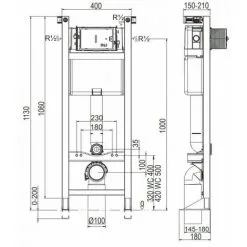 REGIPLAST Ensemble WC Bâti-support Evo + Plaque Blanche + Cuvette Suspendue Bau Ceramic 8 REGIPLAST Ensemble WC Bâti-support Evo + Plaque Blanche + Cuvette Suspendue Bau Ceramic -REGIPLAST Soldes 6949610 4