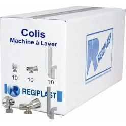 REGIPLAST Colis Machine à Laver 10 Robinets, 10 Appliques, Et 10 Siphons Régiplast